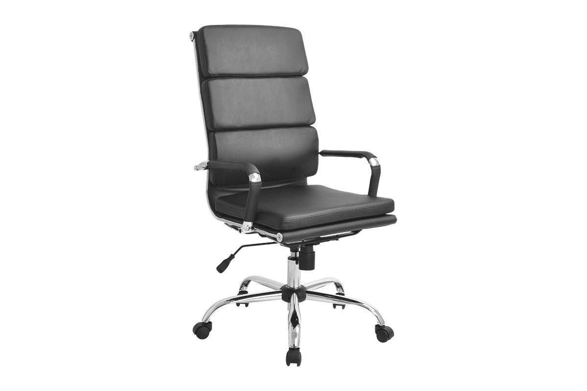 Ergolux Eames Replica 114.5cm High Back Padded Office Chair Black Online KG Electronic