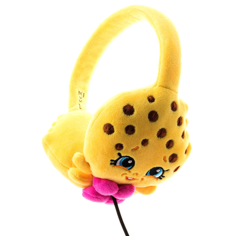 Shopkins Kooky Cookie Yellow Plush Headphones Cushioned Headband BRAND NEW