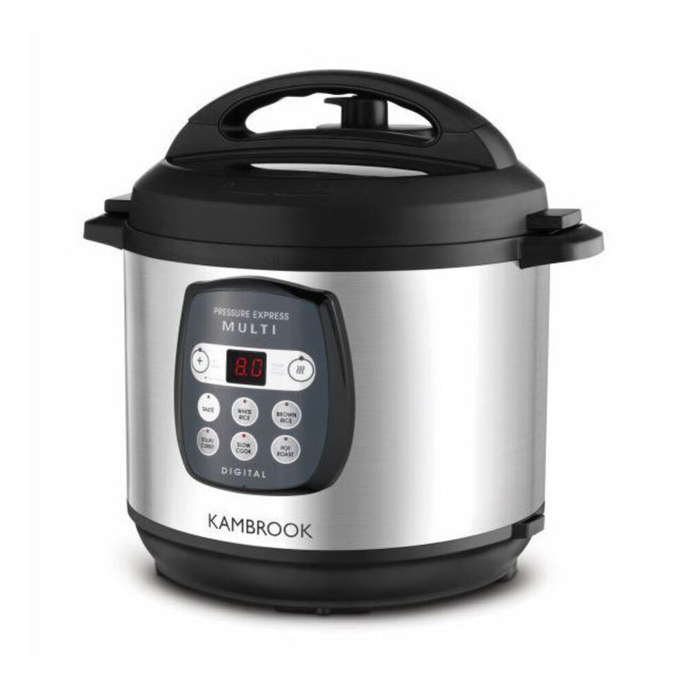 Kambrook 6L Electric Digital Slow/Fast Pressure Cooker/Multi Cooking
