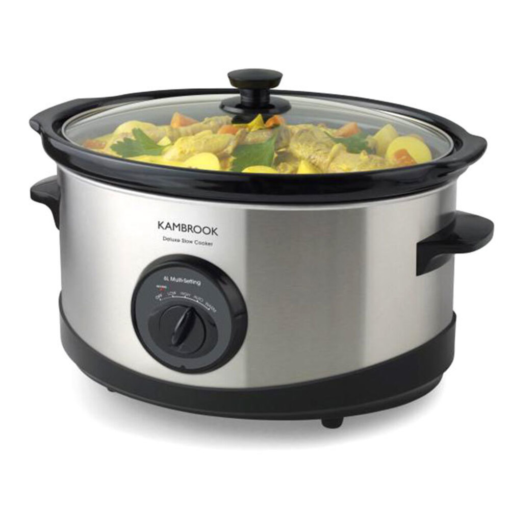 Kambrook KSC120 MultiSetting Slow Cooker w/Dishwashersafe Ceramic