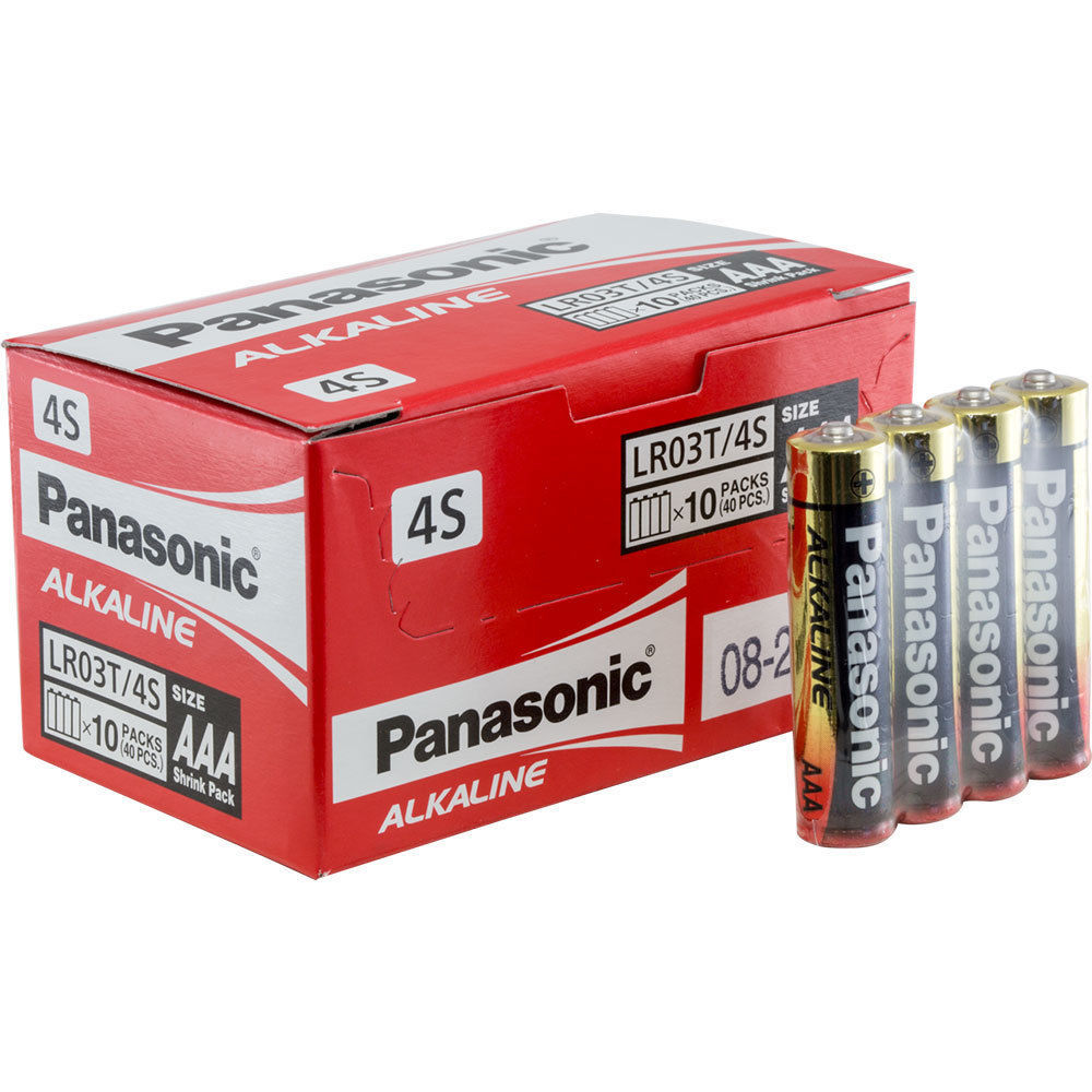 40PK AAA Alkaline Battery Panasonic Dry Cell 1.5V Power Source PK40AAA Batteries eBay