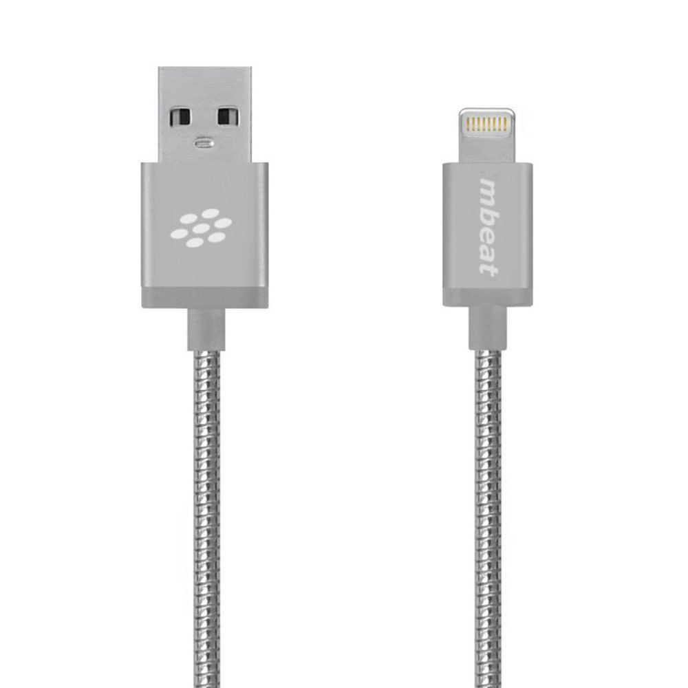 mbeat toughlink metal coiled lightning cable online kg electronic