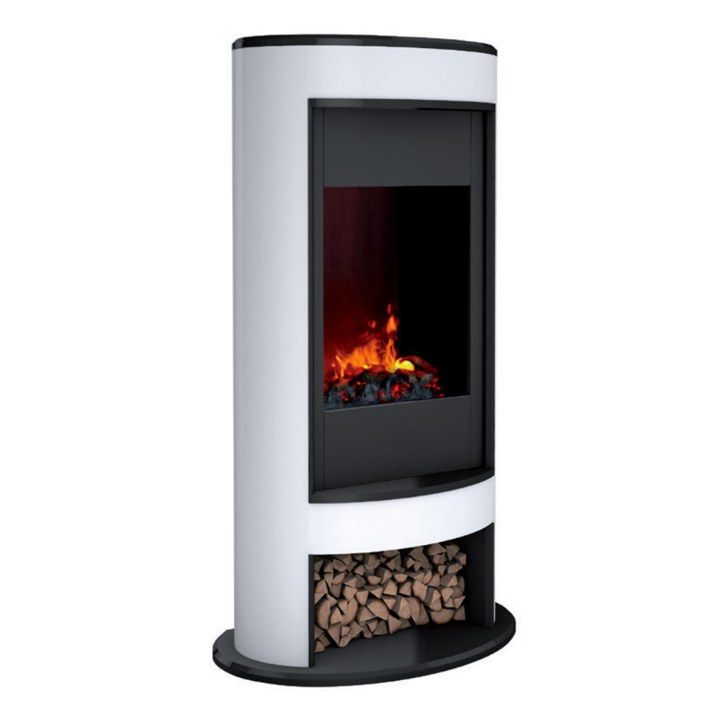 Dimplex Mocca Electric Fireplace Heater Fire Flame Smoke Coal Log
