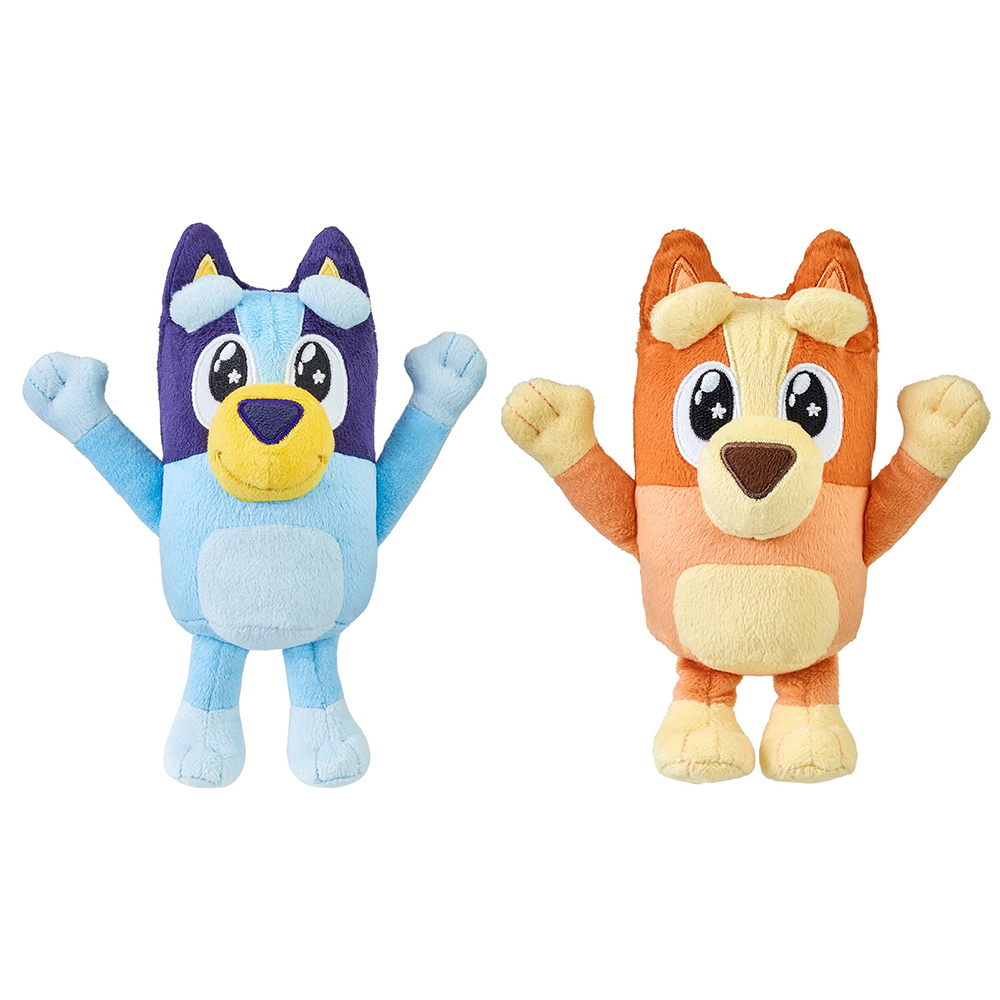 2pc Bluey 20cm Series 4 Expression Soft Plush/Stuff Toy/Dog Kids 3y