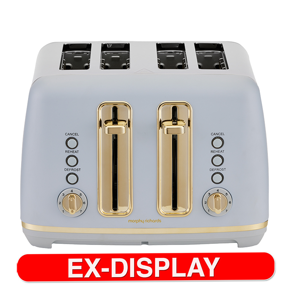 Morphy Richards Ascend 2000W Slice Toaster Ocean Grey/Gold Ex Display  Online KG Electronic