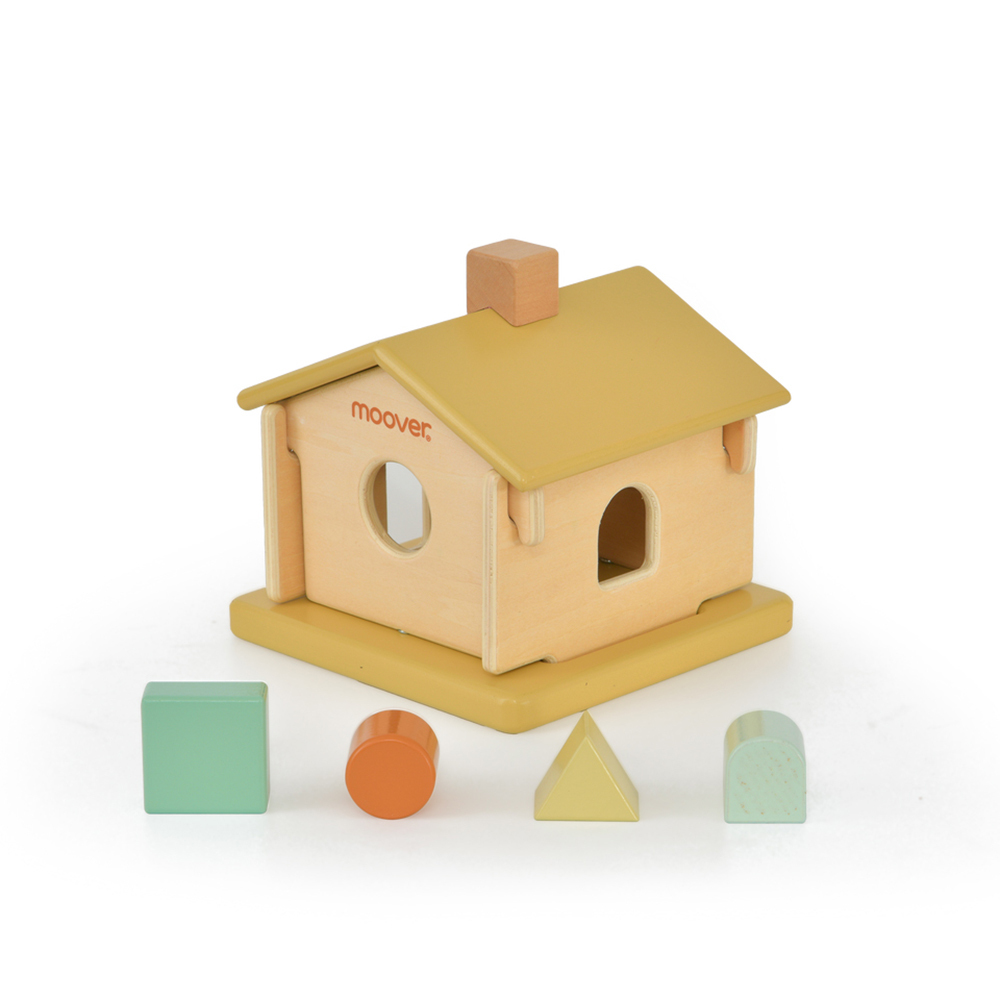 Moover Toys Classic Sorting House Wooden Kids Playset Brown 6m+ Online KG Electronic