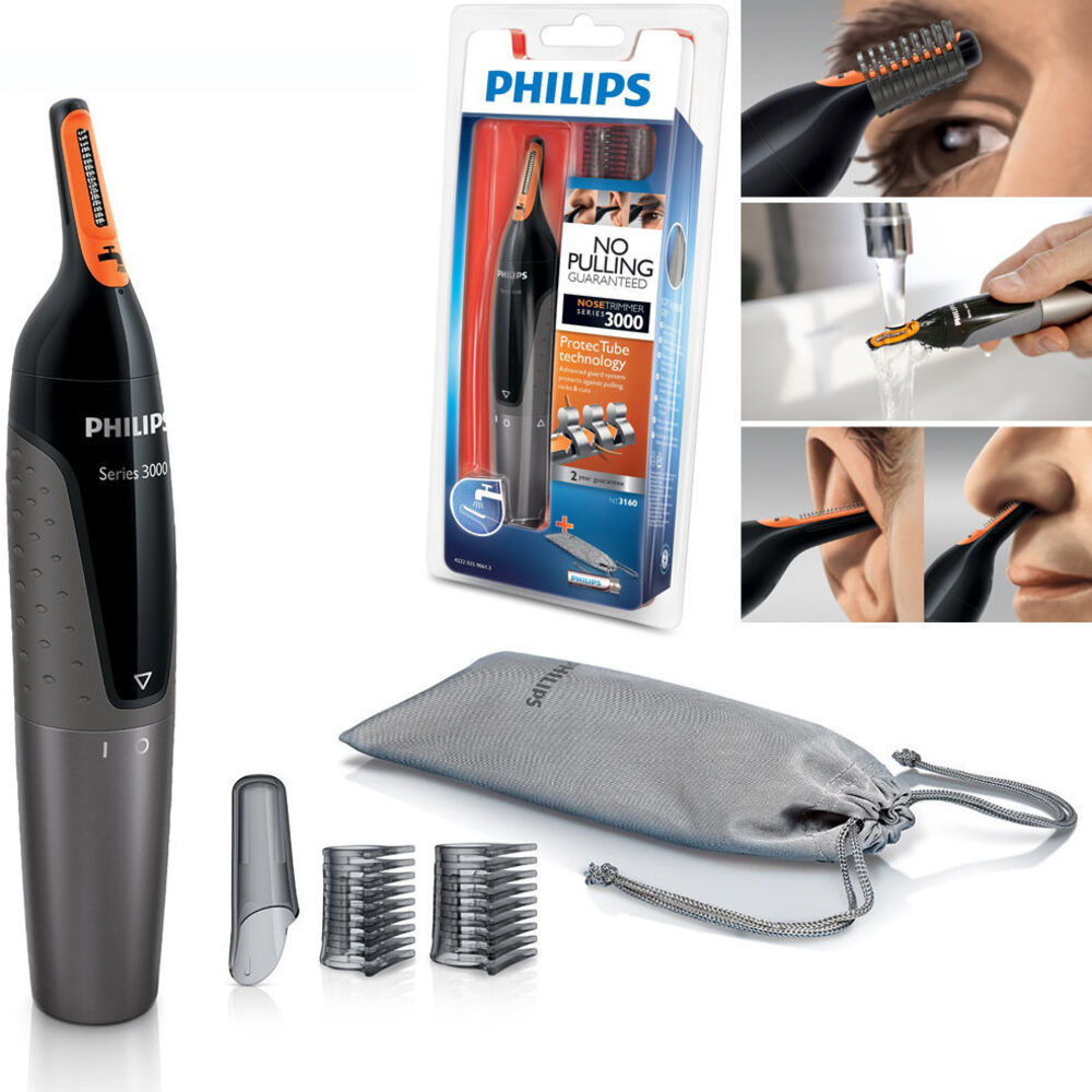 Philips Nt3160 Nose Ear Eyebrow Hair Trimmer Shaver Washable No