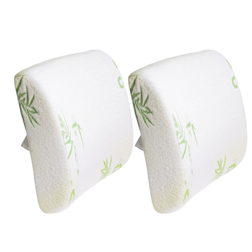 2x UniWide Bamboo Back Support Pillow Online KG Electronic