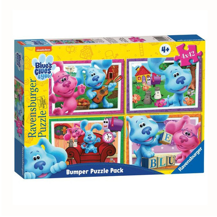 4x 42pc Ravensburger Blues Clues Bumper Puzzle Pack Kids 4y+ Online