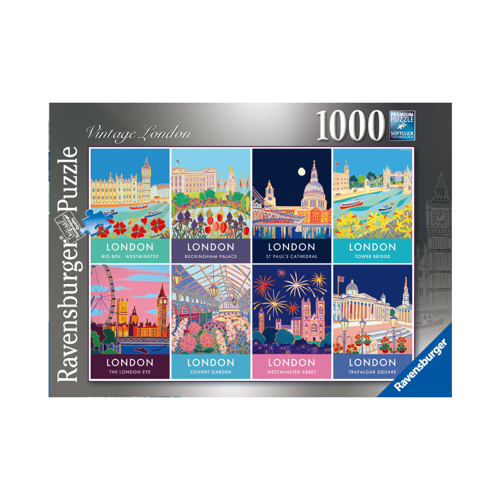1000pc Ravensburger Vintage London Jigsaw Puzzle 70x50cm 14y+ - Online ...