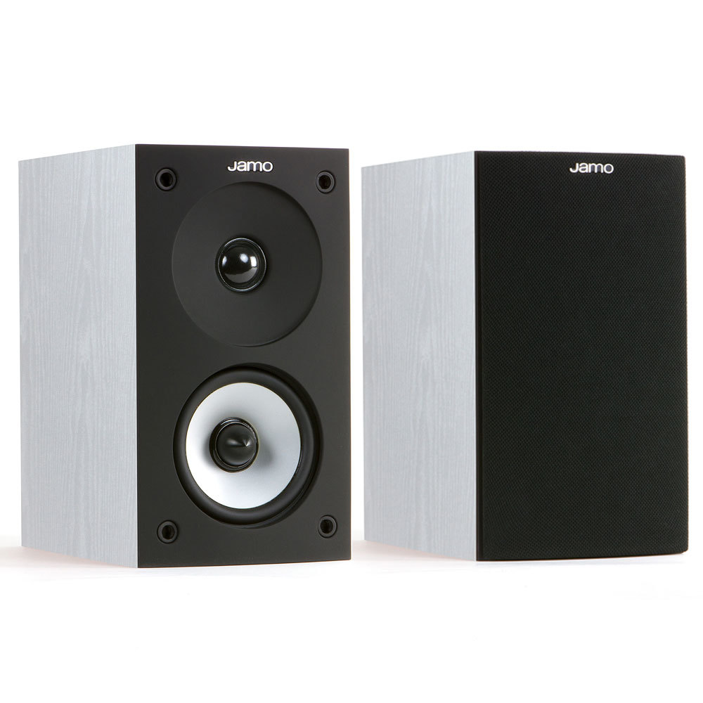 Jamo S622 80W Rear Bookshelf Speaker Pair for Home Theatre Surround System White 5709009000381
