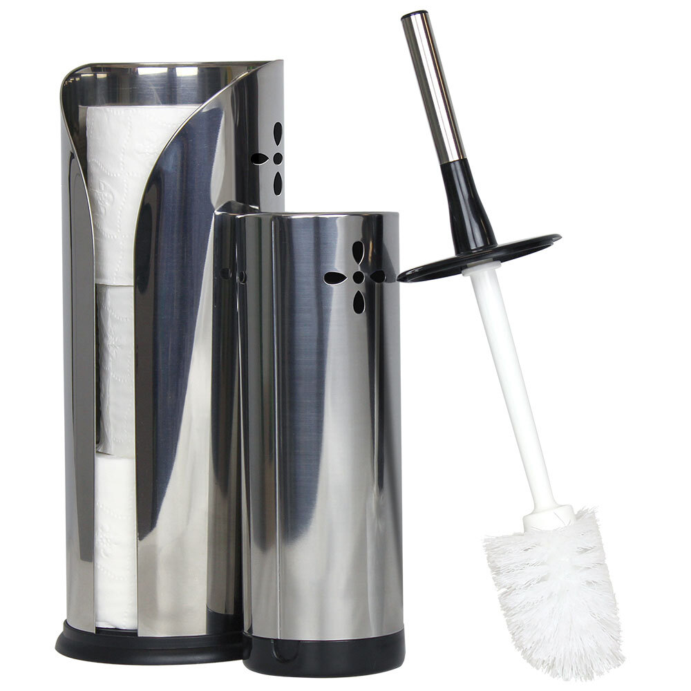 Sabco Stainless Steel Toilet Brush & Roll Holder Set Online KG