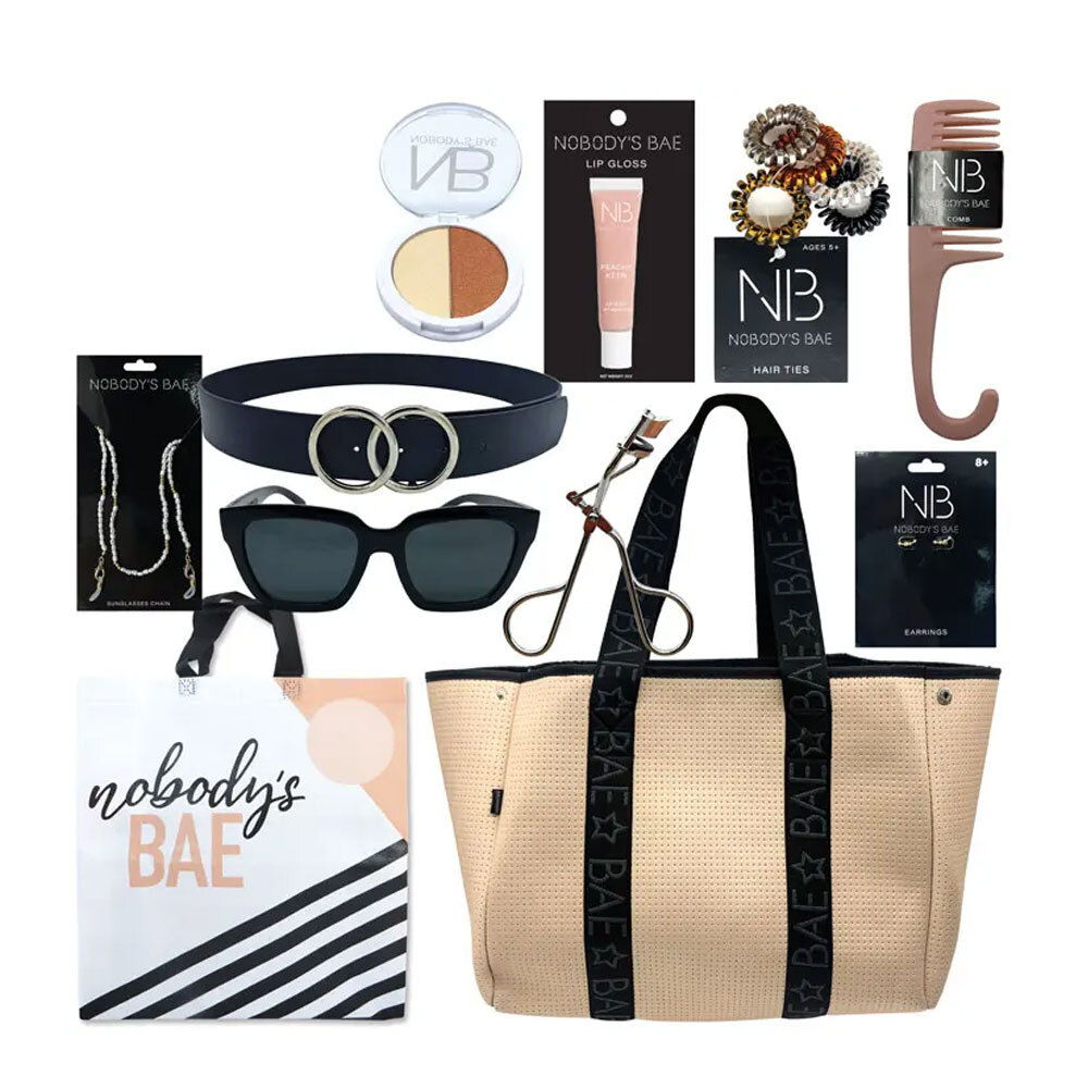 Nobodys Bae Showbag 22 Women's Handbag/Brush Eyelash Curler Online KG  Electronic