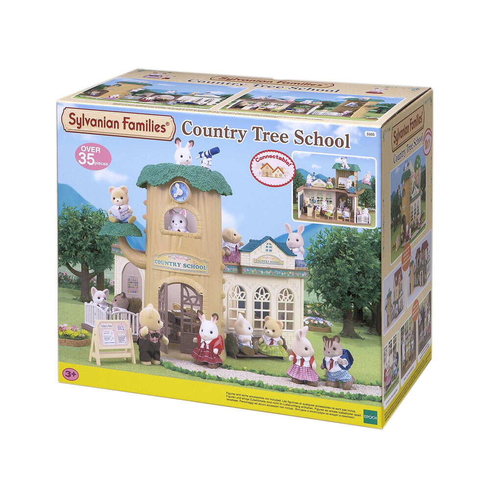 35pc Sylvanian Families Country Tree School Kids Miniature Toy Set 3y 35pc Sylvanian Families Country Tree School Kids Miniature Toy Set 3y