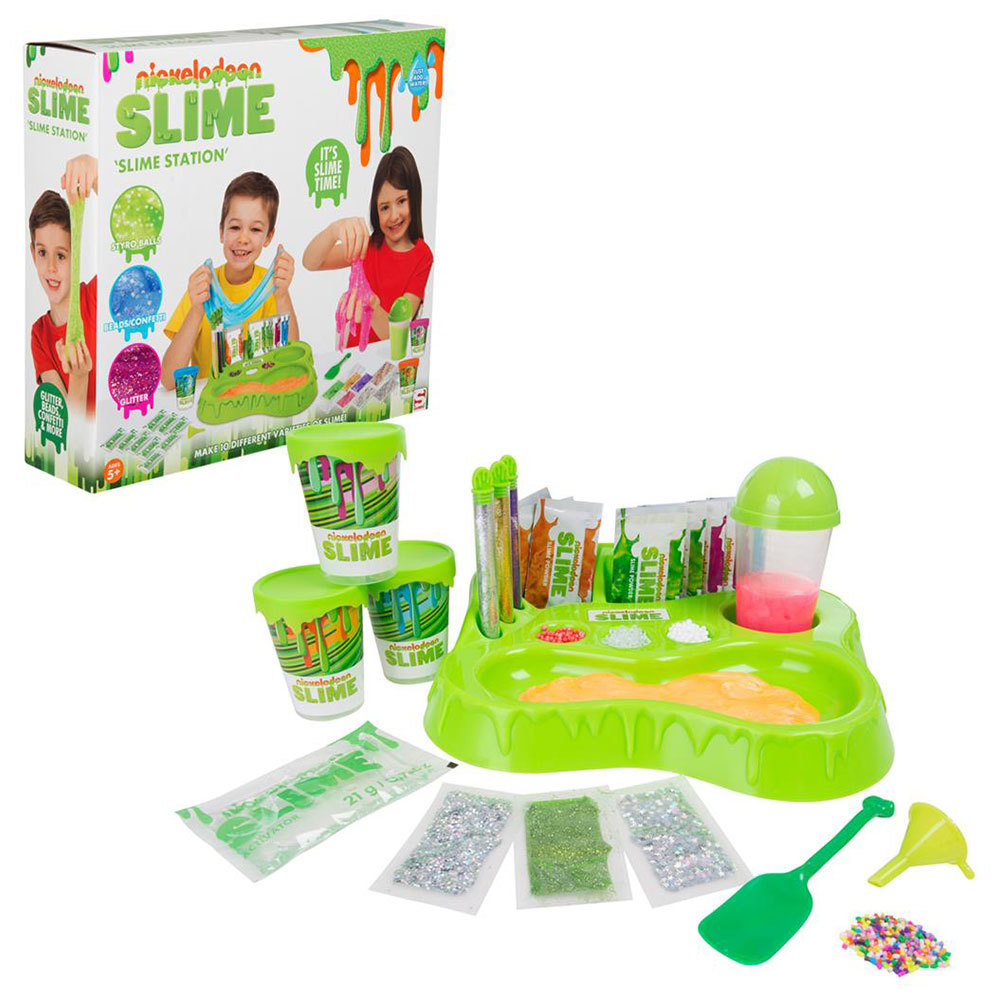 Nickelodeon Slime Station Game w 10x Instant Slime Mixer Online KG Electronic