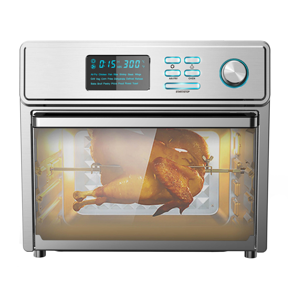Digital Electric Toaster Oven Convection Cooking Large 25L Kitchen Appliances