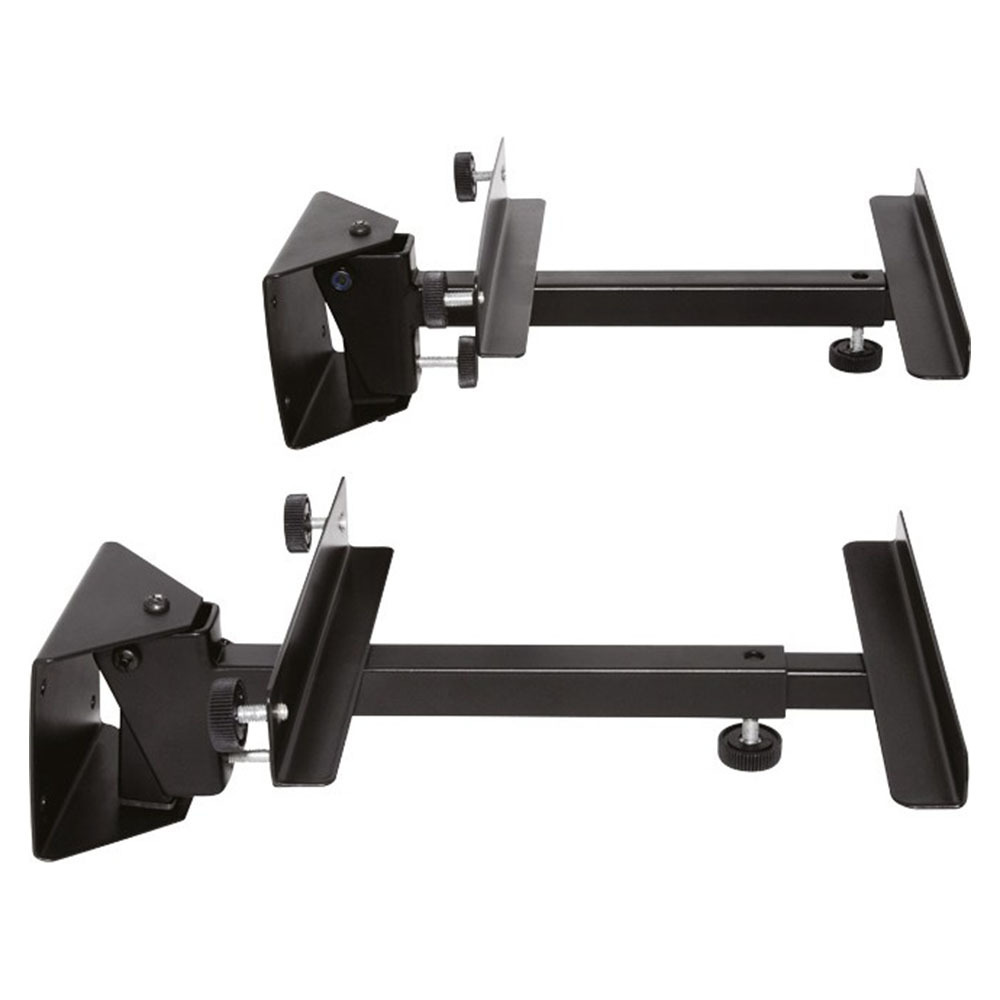 Doss Tilt Swivel Book Shelf Speaker Wall Mount Bracket 18kg Black