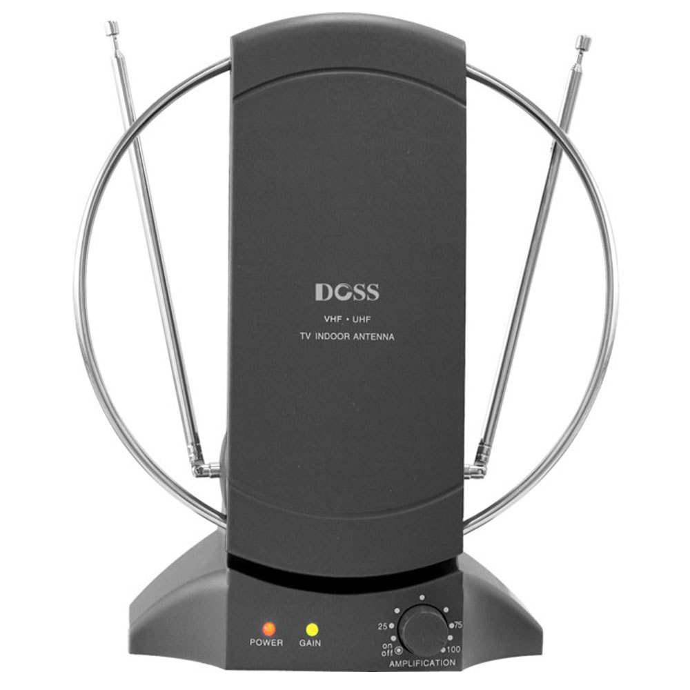 Doss Digital Indoor Amplified UHF/VHF FM Aerial HDTV Antenna Signal for