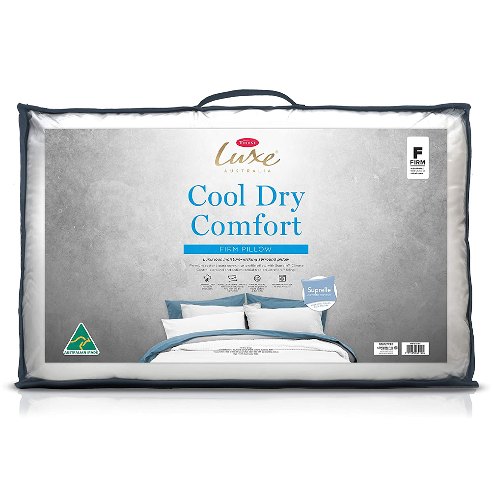 Tontine Luxe Cool Dry Comfort Pillow Firm High Profile Online KG