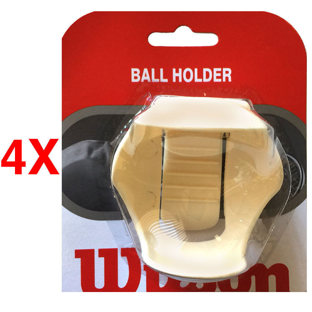 4 Pack Wilson Extra Tennis Ball Clip Holder/Waistband/Waist Pocket