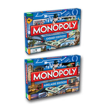 2PK Monopoly Board Game Sydney & Adelaide Edition