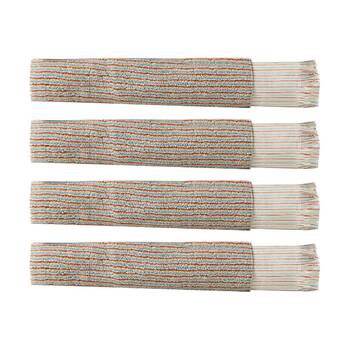 4PK Linen House 580GSM Alara Rust Red & Blue Stripe Bathroom Face Washer 33x33cm