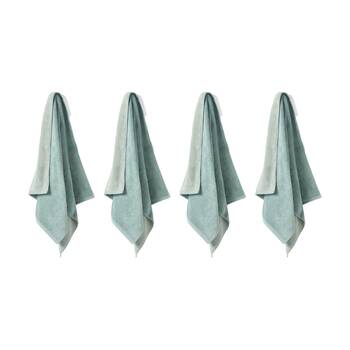 4PK Linen House 550GSM Cotton Otway Saltwater Blue Bathroom Bath Towel 69x139cm