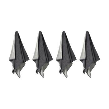 4PK Linen House 550GSM Cotton Otway Shadow Charcoal Bathroom Bath Towel 69x139cm