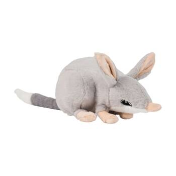 Linen House Kids Bonnie Bilby Childrens Novelty Plush Animal Cushion Grey