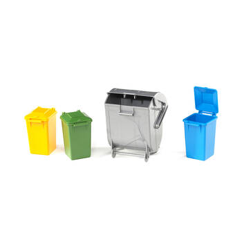 4pc Bruder Garbage Can Accessories Set