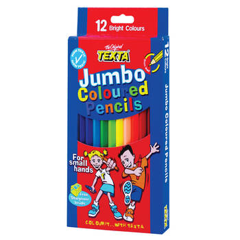 12pc Texta Jumbo Colouring Pencils