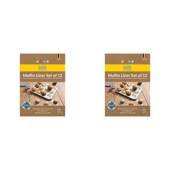 24pc Nostik Silicone+Fibreglass Muffin Liner 5cm - Brown