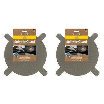 2PK Nostik Silicone+Fibreglass Splatter Guard Liner 36cm - Grey