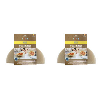 2PK Nostik Silicone+Fibreglass Pizza Lifter Non-Stick 29cm