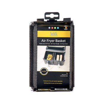 Nostik Reusable Non-Stick Kitchen Air Fryer Basket 20x12.5cm Black