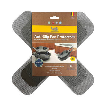 3pc Nostik Reusable Silicone Fibreglass Anti-Slip Pan Protectors 26/30/38cm