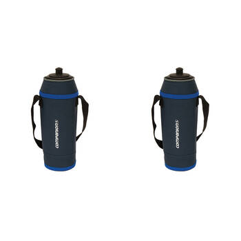 2PK Companion 1L Water Bottle Beverage Jug 27x9cm - Blue