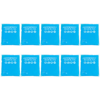 10PK Companion 420g Gel Ice Pack Flexible/Reusable Medium 41x24cm - Blue
