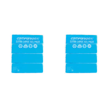 2PK Companion 2kg Gel Ice Pack Flexible/Reusable XL 45x13cm - Blue