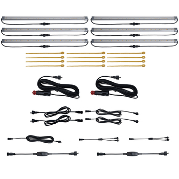 29pc Oztrail 6-Bar LED Light Kit Camping Illumination