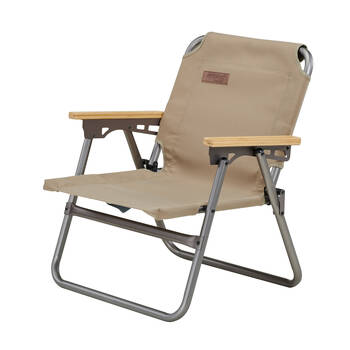 OZtrail Cape Series Flat Folding Beach/Picnic Chair 55x60cm - Tan