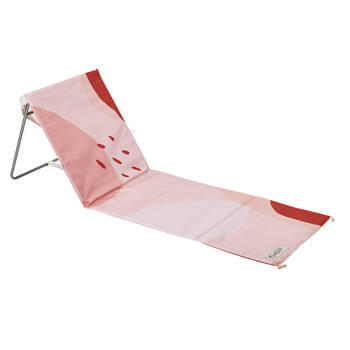 OZtrail Foldable Beach Mat Chair 150x52cm - Cable Beach Pink