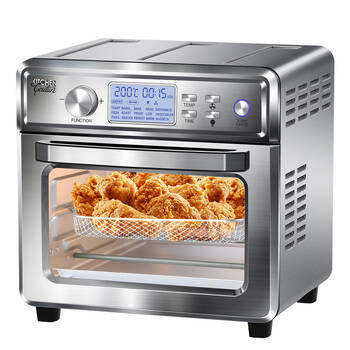 Kitchen Couture 24L Stainless Steel Air Fryer 37x40cm - Silver