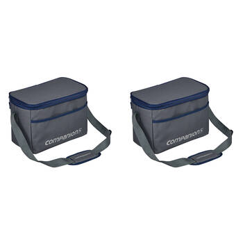 2PK Companion 12L/12 Can Soft Camping Cooler Bag 31x22cm - Grey