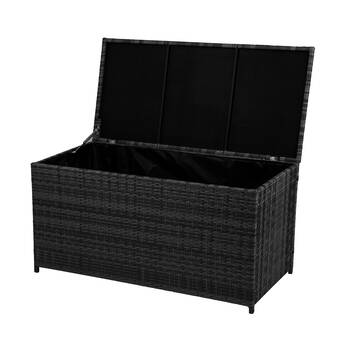 Arcadia Furniture PE Rattan Storage Box 122x60cm - Black