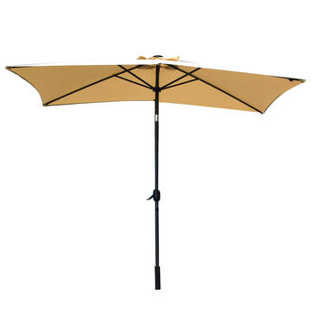 Arcadia Furniture Outdoor 3m Garden Umbrella w/ Solar Lights - Beige
