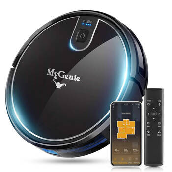 My Genie Xsonic Wifi Pro Robotic Vacuum Cleaner 32cm - Black