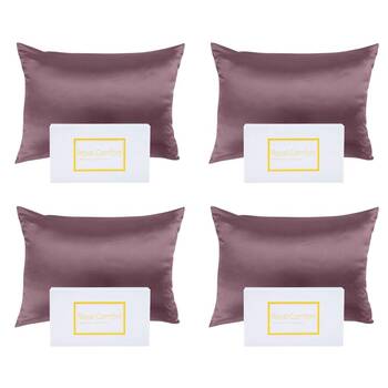 4PK Royal Comfort Pure Silk Pillowcase Single Pack 51x76cm - Sage