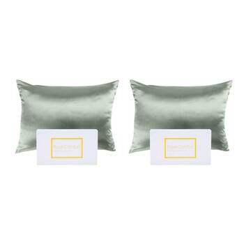 2PK Royal Comfort Pure Silk Pillowcase Single Pack 51x76cm - Soft Blue