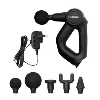 Fitsmart Pro Black 3 Level Vibration Therapy Massager 26x17cm - Black